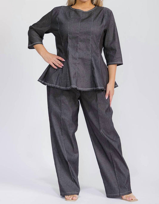 Karen T Design - Denim 2 Piece Set