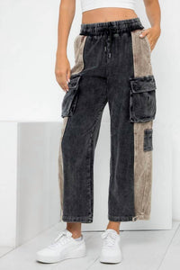 26 International - Color Block Corduroy Cargo Pants