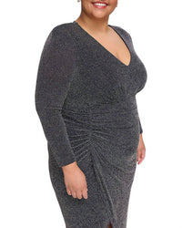 Vince Camuto - Metallic Long Sleeve Dress
