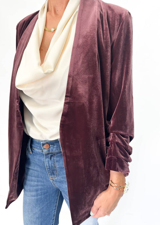 Bishop + Young - Icon Ruched Sleeves Blazer
