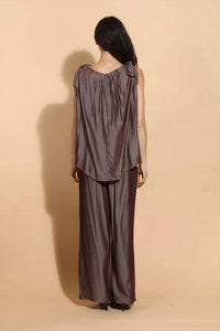 Jessie Liu - Elastic Waist Wide Leg Pants