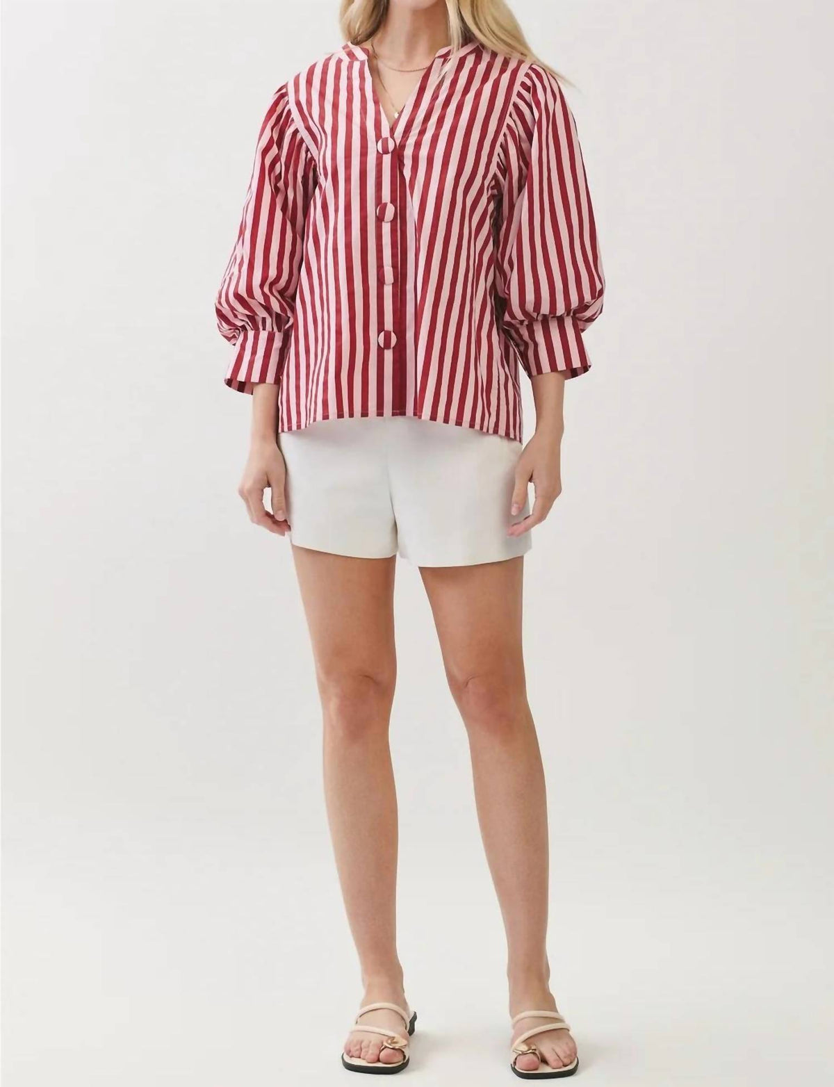 Pinch - Raspberry Stripe Top