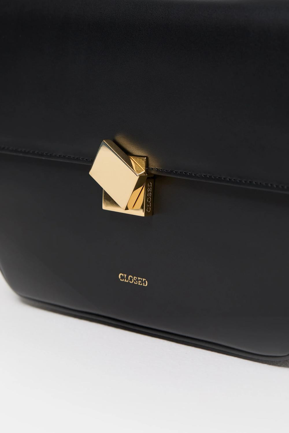 CLOSED Women's Soft Leather Shoulder Bag in black - women's bag - view 4