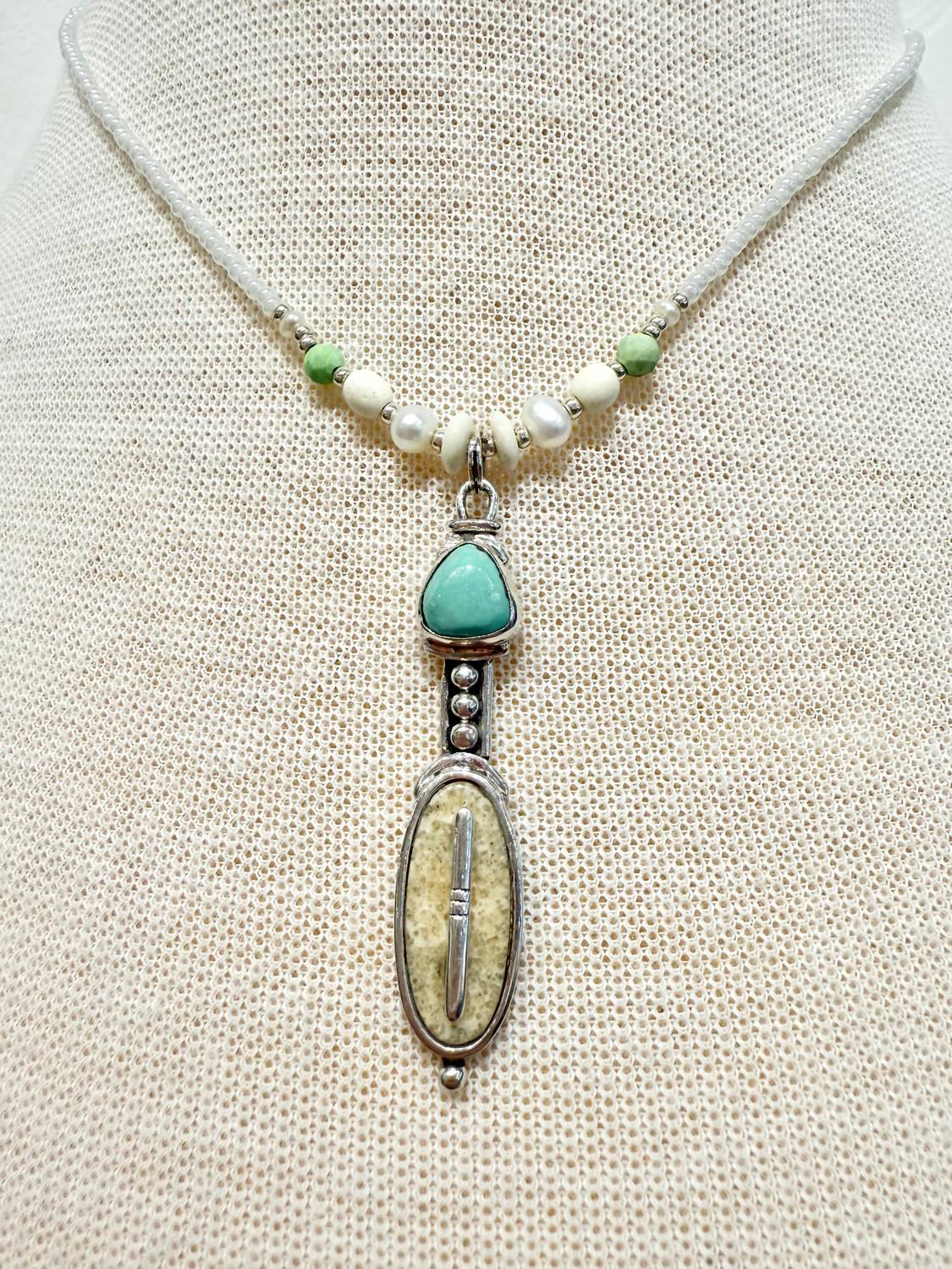 Fosilart - Egyptian Inspired Beaded Necklace