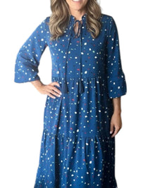 Layerz Clothing - Bristy Confetti Maxi Dress
