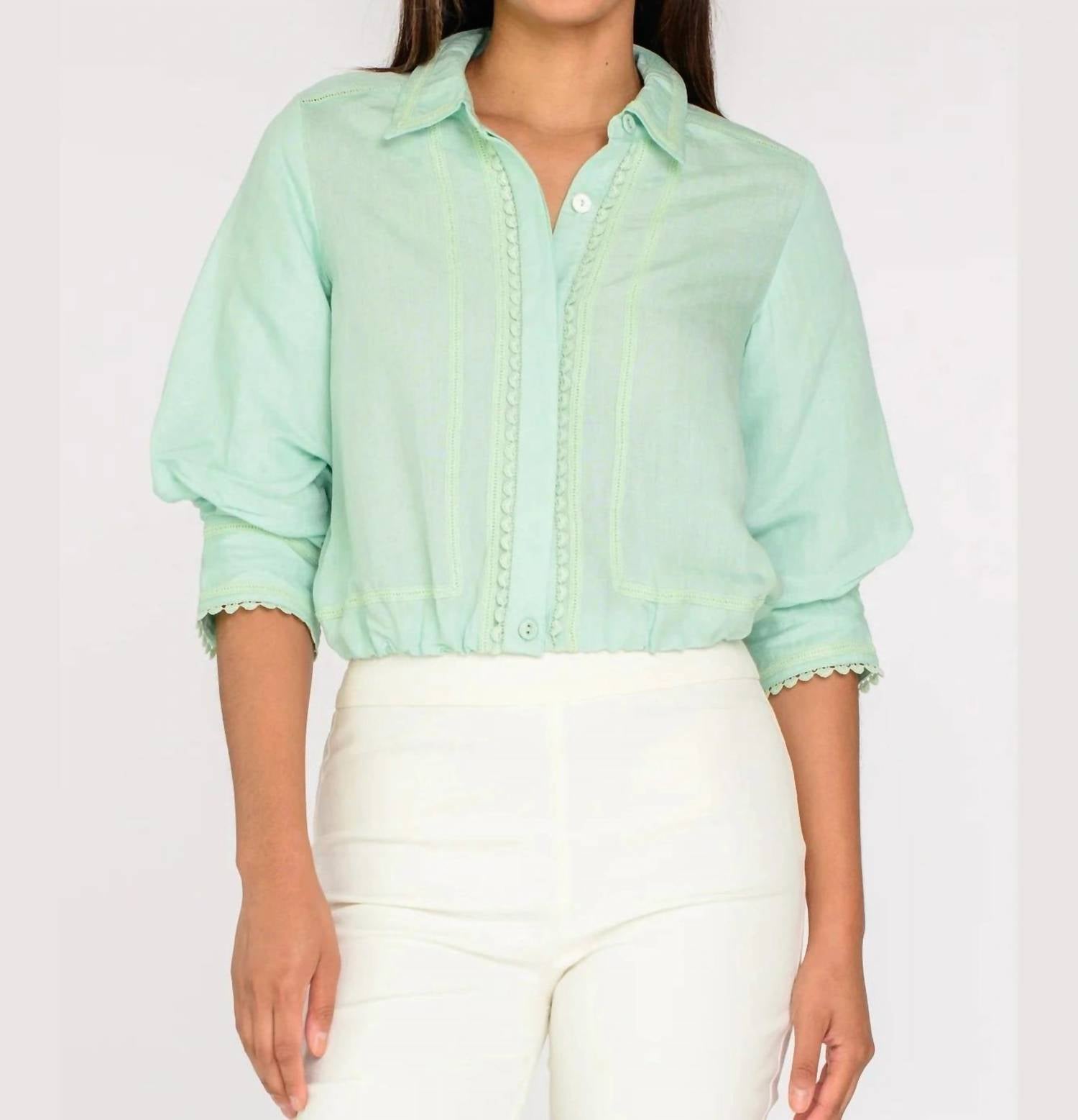 Elizabeth James The Label - Carter Button Down Top