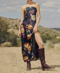 Dress Forum - Hidden Haven Strapless Bias Cut Maxi Dress