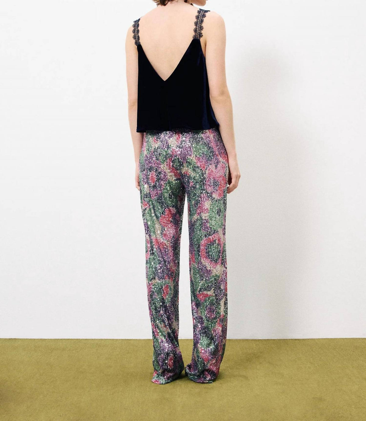 Frnch - Cambria Velvet Lace Cami Top