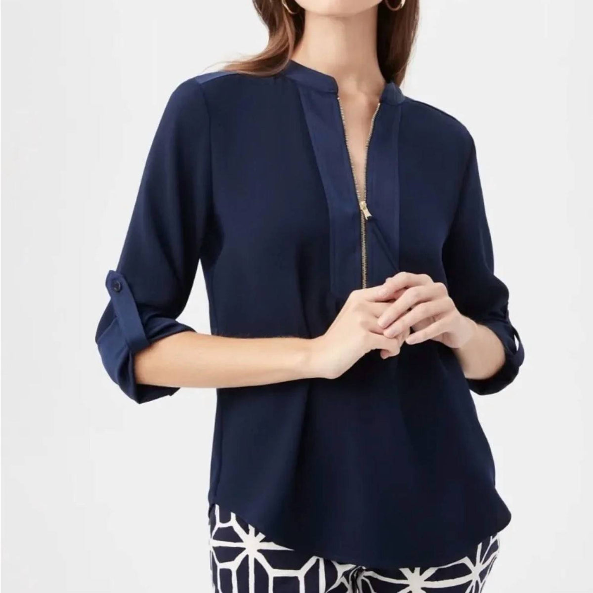 Trina Turk - Kaiko Half Zip Tunic Top
