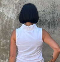 Aryeh - Evelyn Ruffle Neck Sleeveless Top