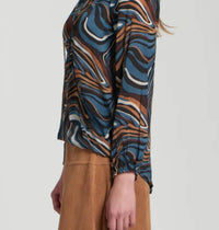 Apny - V-neck Drawstring Top