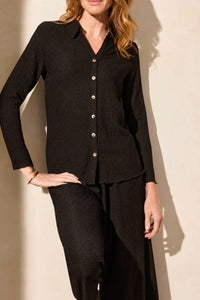 Tribal - Long Sleeve Button Down Knit Shirt