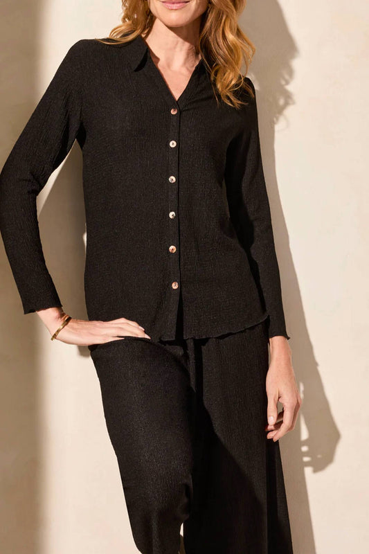 Tribal - Long Sleeve Button Down Knit Shirt