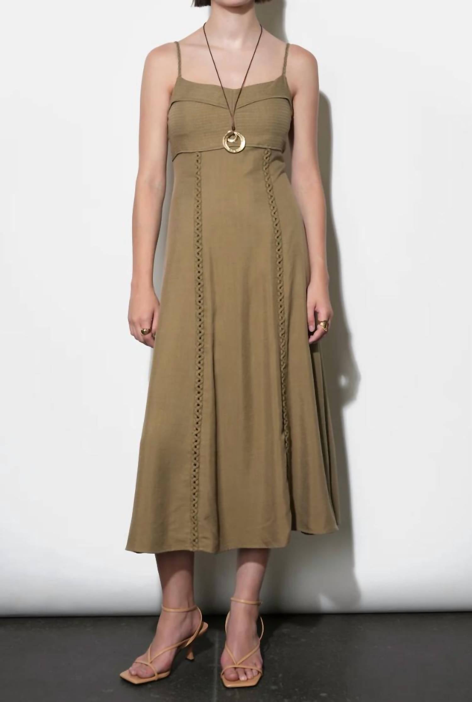 Greylin - Ivy Embroidery Lace Midi Dress