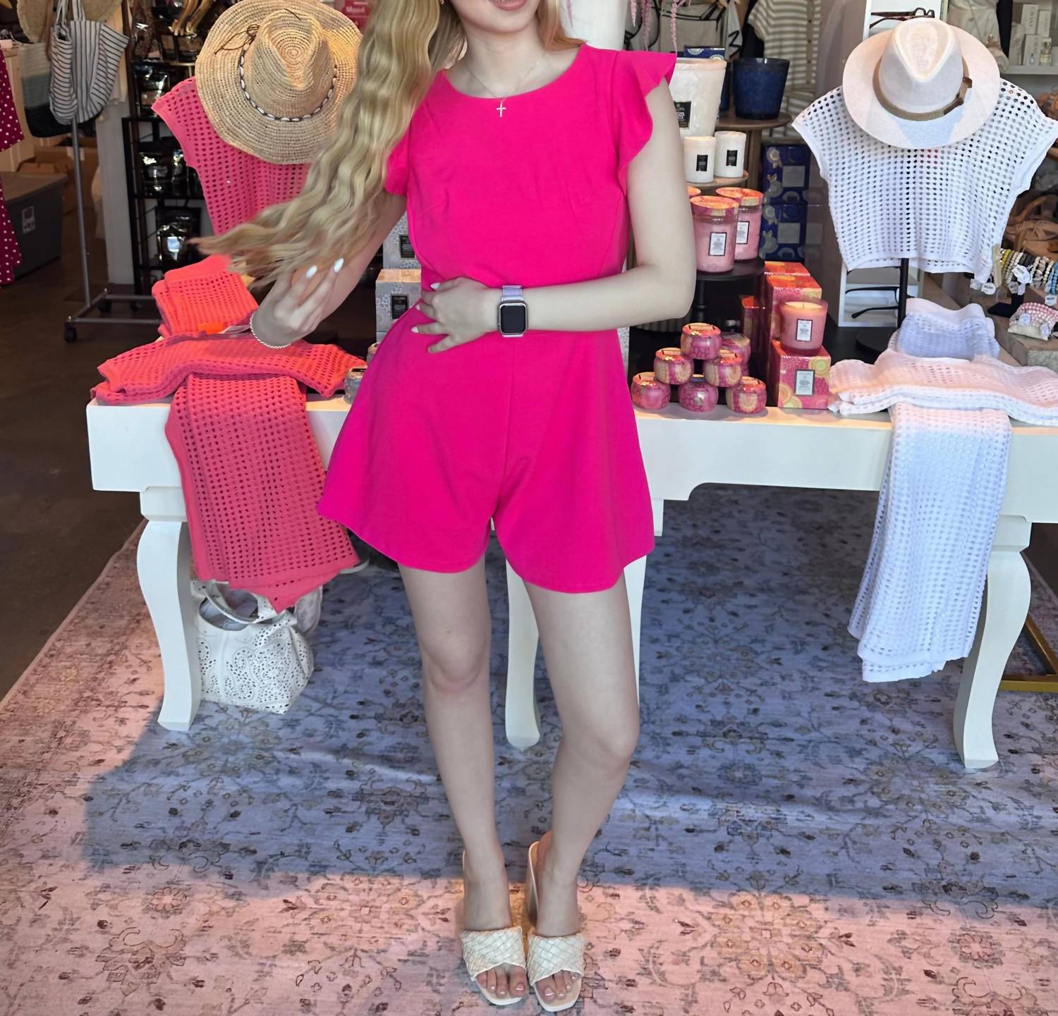 She + Sky - Barbie Short Sleeves Romper