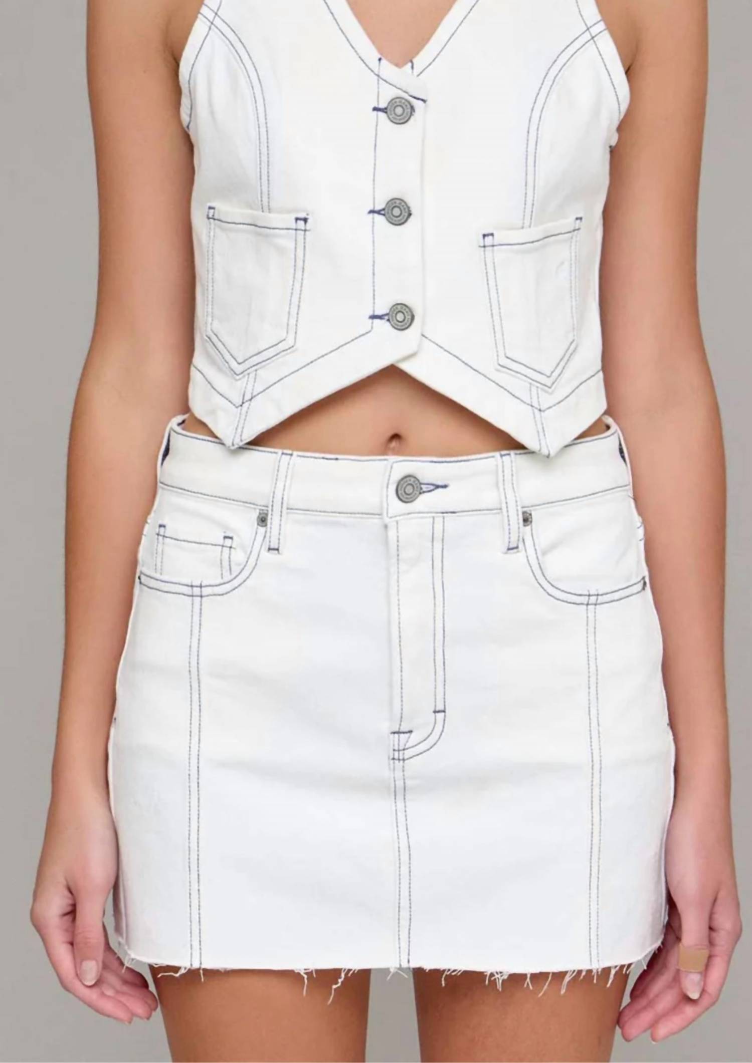 Hidden - Peyton High Rise Mini Skirt