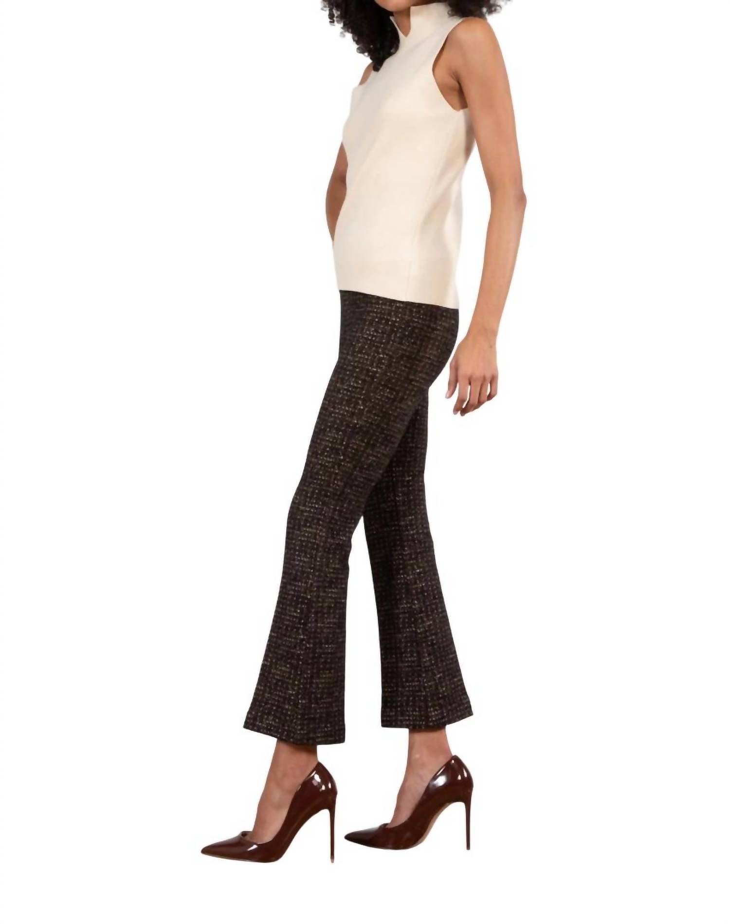 Avenue Montaigne - Glitz Crop Flare Pant