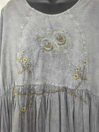 Paperlace - Women's Full Length Dress With Embroidery