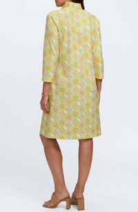 Foxcroft - Tammy Sicilian Tile 3/4 Sleeve Dress