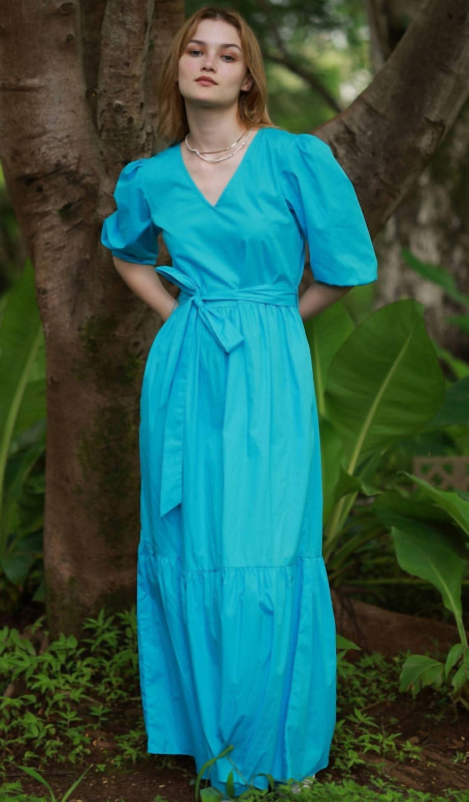 Maude Vivante - Melina V Neck Tiered Dress