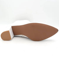 Smash Shoes Women's Chiku Chunky Heel Pointed Toe Boots in white - women's shoe - view 5