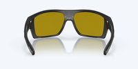 Costa Del Mar Men's Diego Square Polarized Sunglasses in matte black sunrise silver mirror - men's accessory - view 4