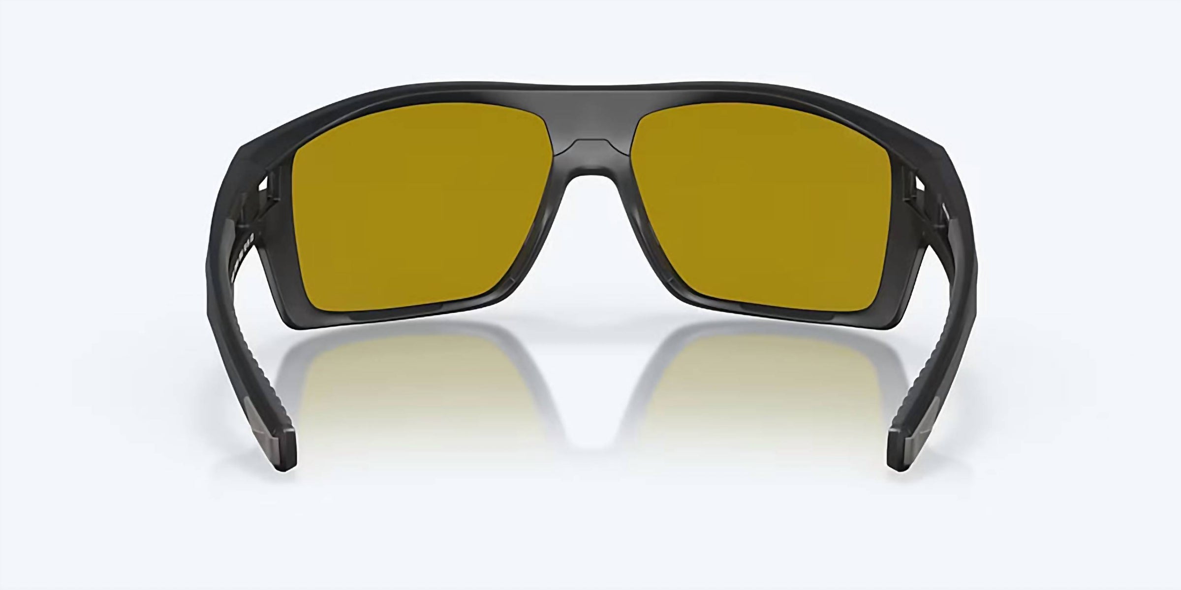 Costa Del Mar Men's Diego Square Polarized Sunglasses in matte black sunrise silver mirror - men's accessory - view 4