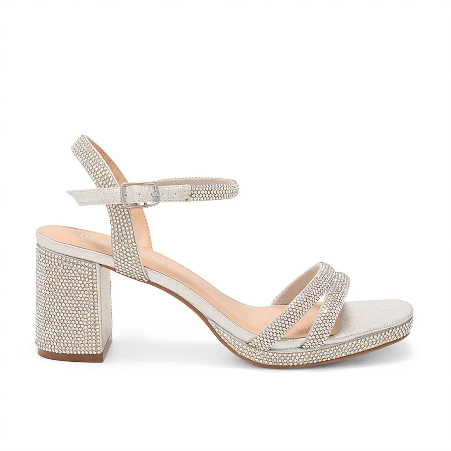 De Blossom Collection - Women's Strappy Low Platform Heels
