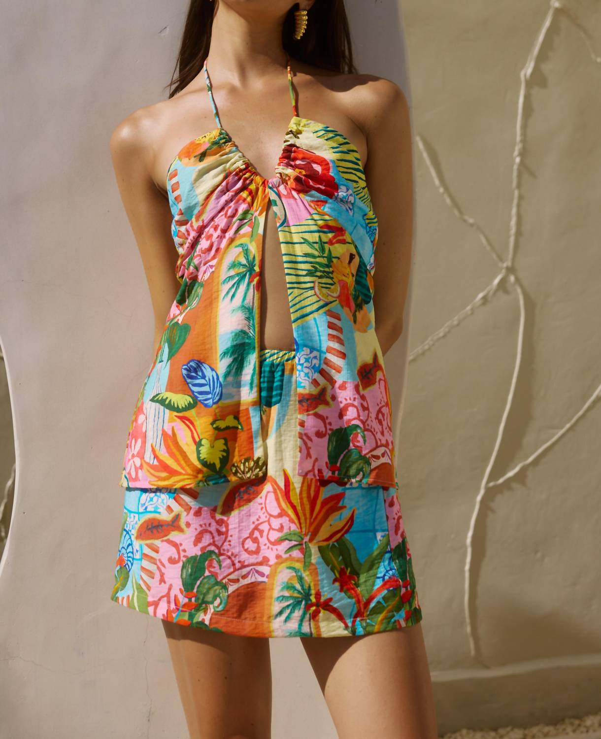 Runaway The Label - Etallia Tropical Print Top