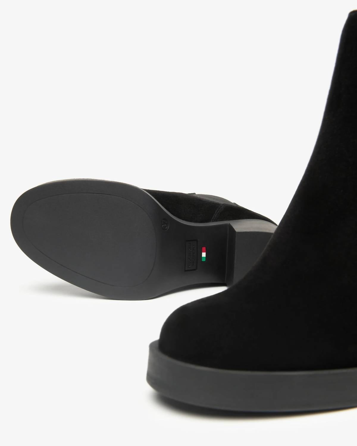 Nerogiardini - Women's Chelsea Suede Block-heel Boots