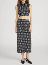 Frame - Polka Dot Midi Skirt