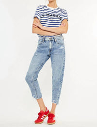 Kancan - High Rise Ankle Mom Jeans