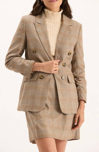 Tyler Boe Blair Buckingham Plaid Jacket in multi - women's jacket