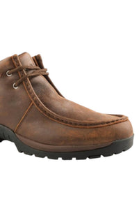 ROPER Men's Stirrup Leather Chukka Shoe in brown - men's boots - detail view