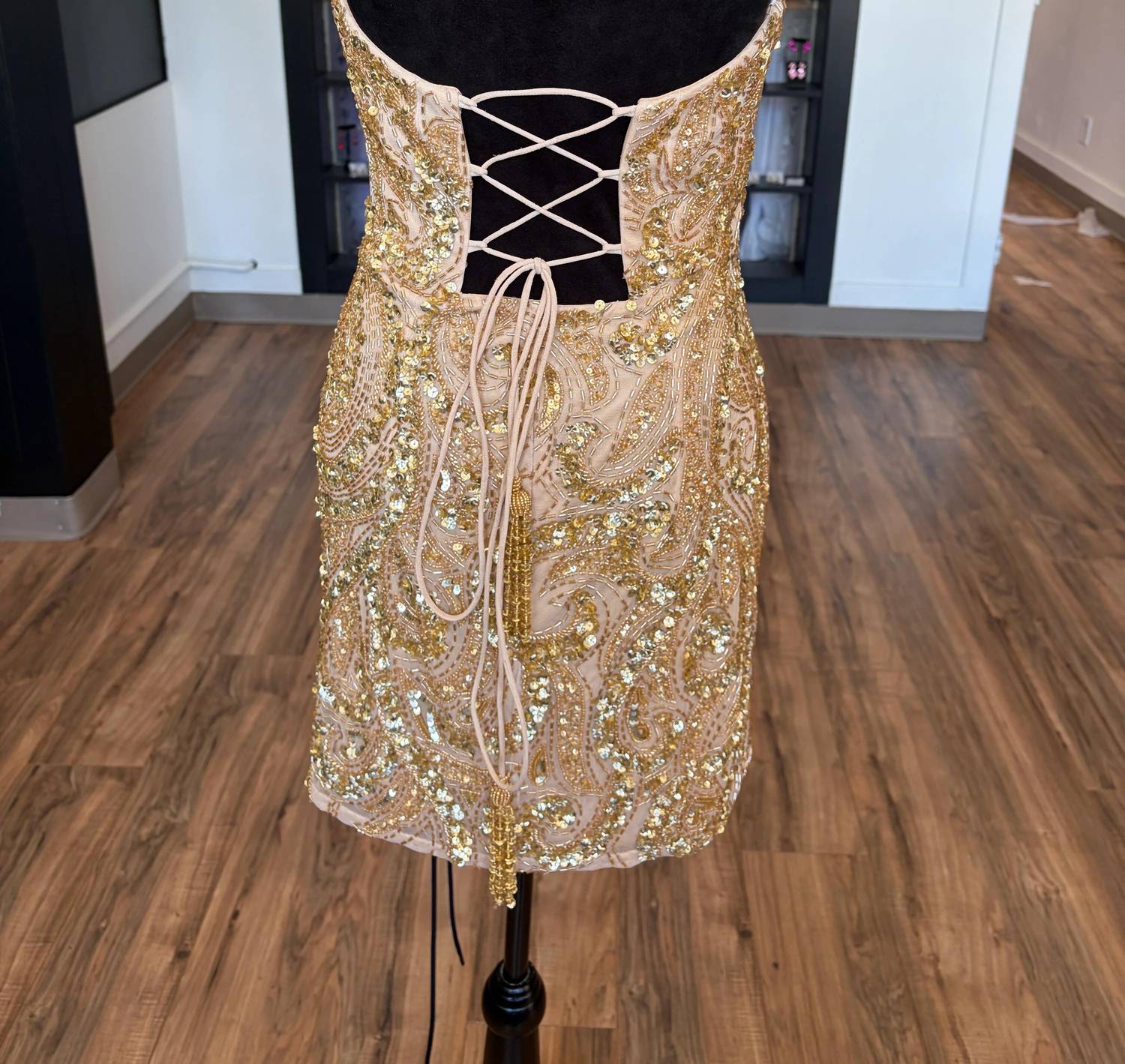 Sherri Hill - Women's Strapless Beaded Cocktail Dress