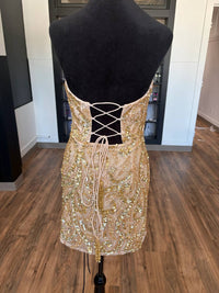 Sherri Hill - Women's Strapless Beaded Cocktail Dress