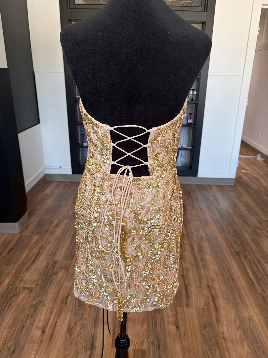 Sherri Hill - Women's Strapless Beaded Cocktail Dress