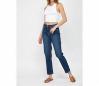 Mica Denim - Monfil Straight Leg Wedge Jeans
