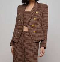 L'Agence - Bethany Houndstooth Blazer