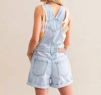 Hidden - Denim Overall Shorts