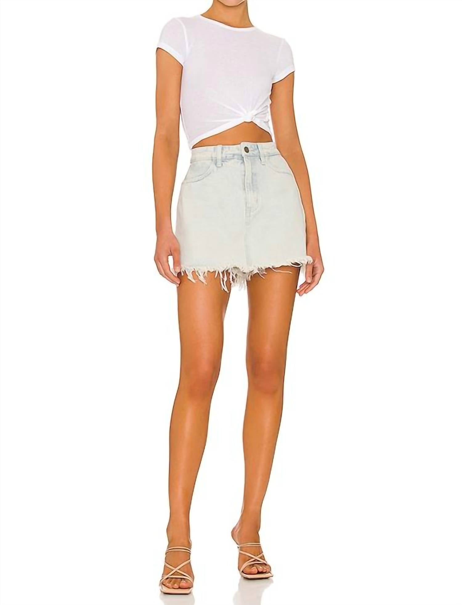 Show Me Your Mumu - Skatesboro Denim Skort
