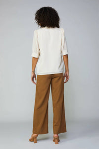 Current Air - Striped Structured Sleeve Blouse