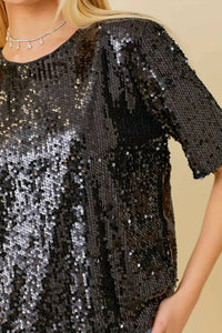 Main Strip - Shimmer Sequin Top