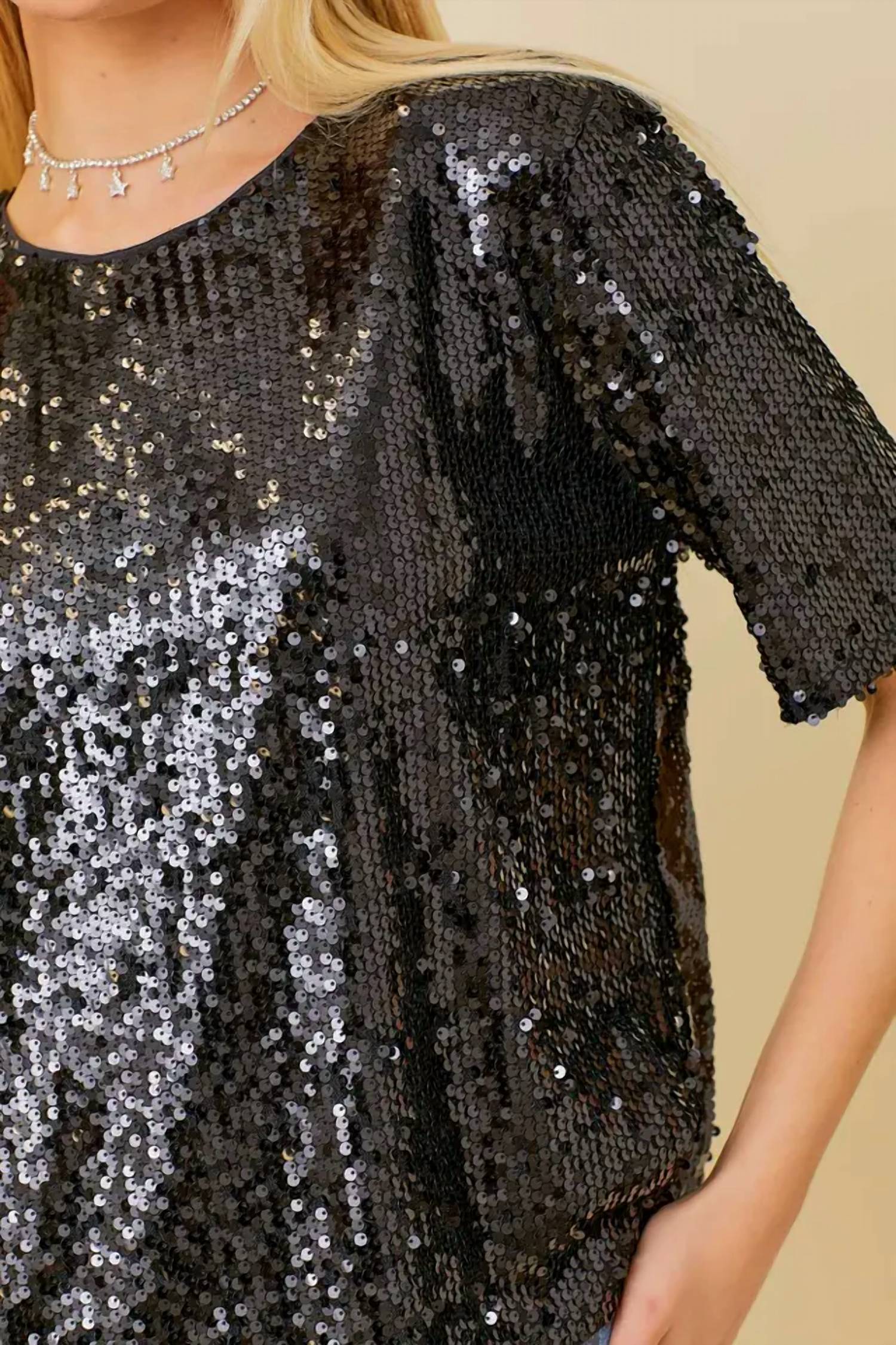 Main Strip - Shimmer Sequin Top