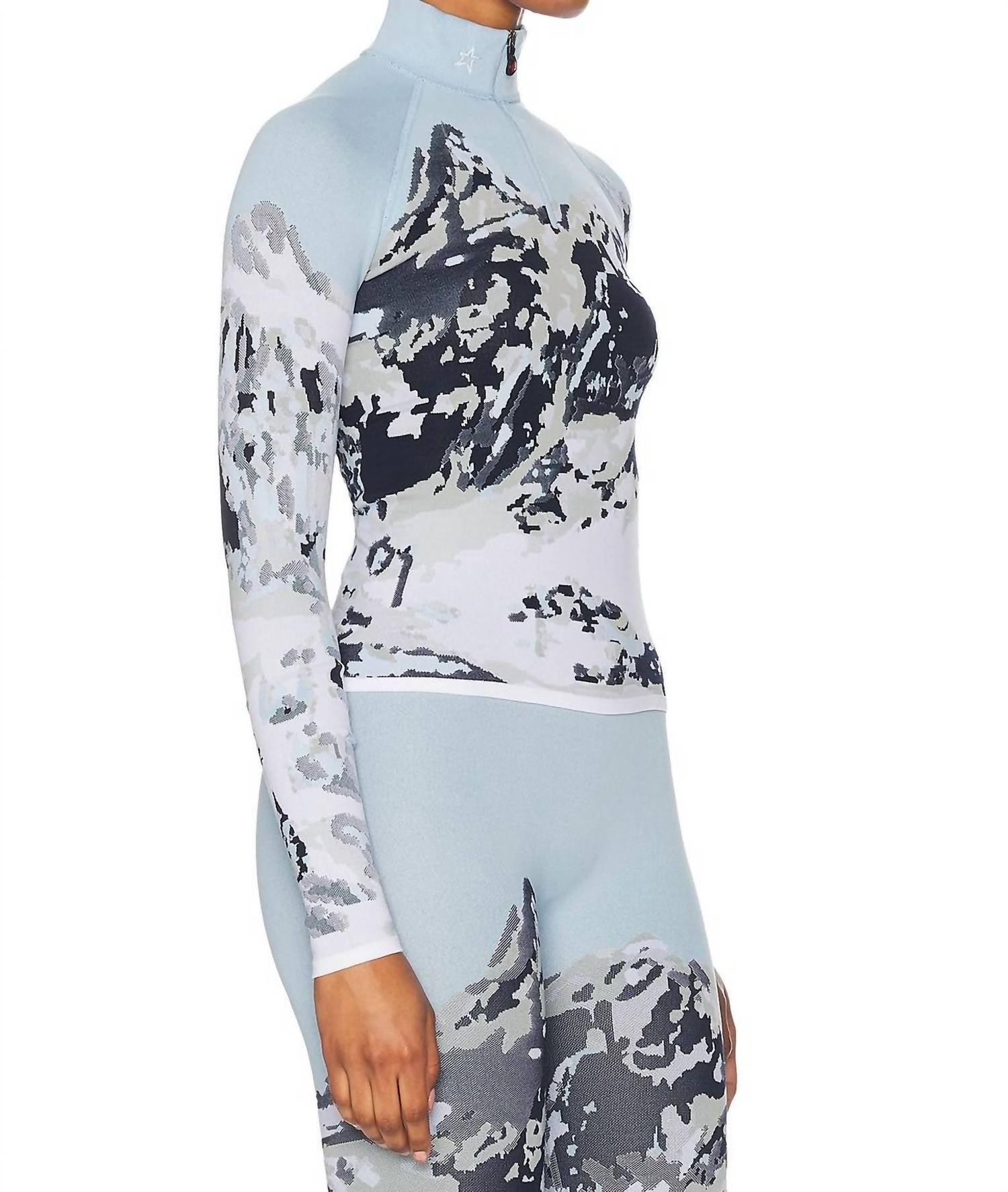 Perfect Moment - Landscape 1/4 Zip Baselayer Top