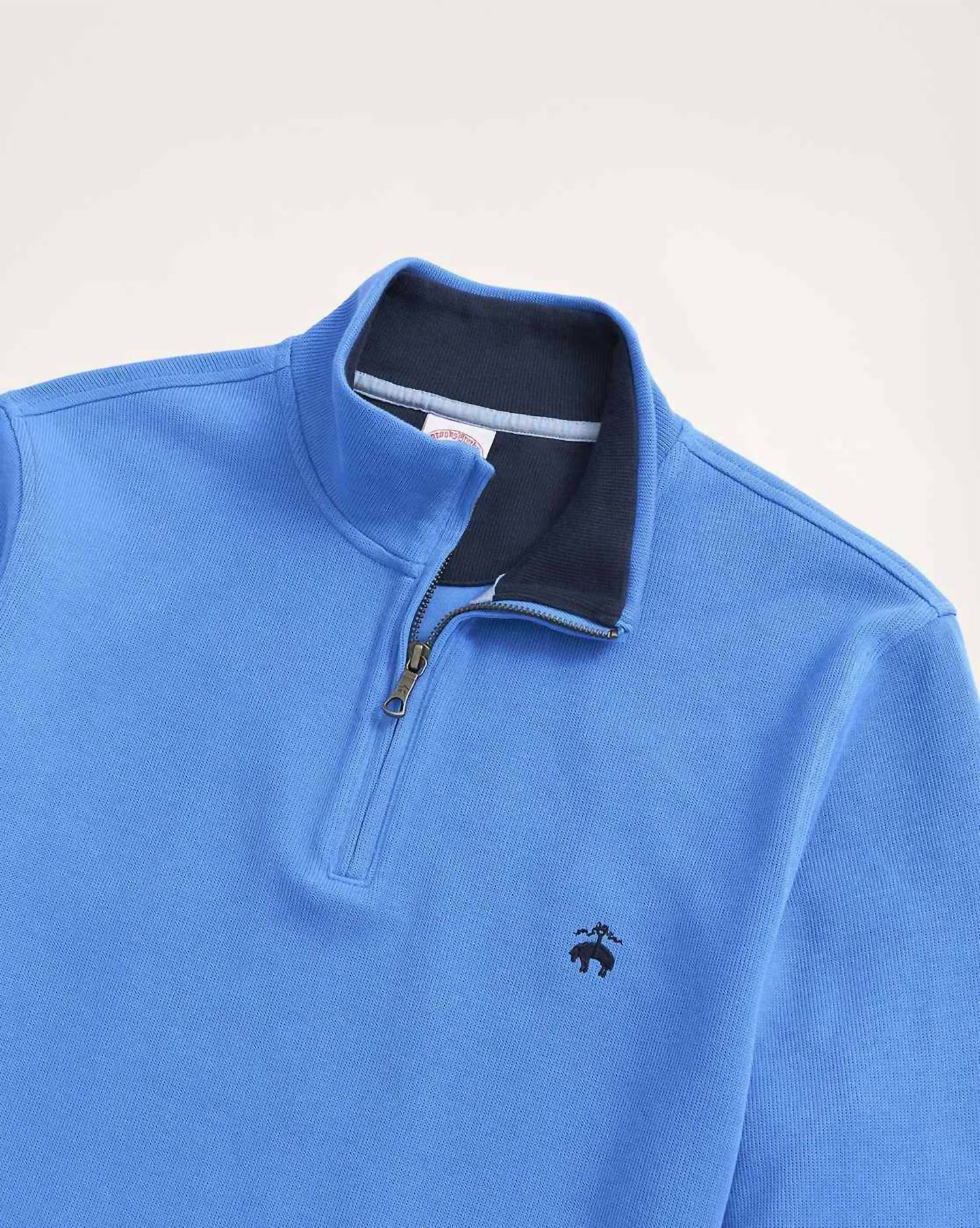 Brooks Brothers - Men's Sueded Jersey Half-zip Pullover