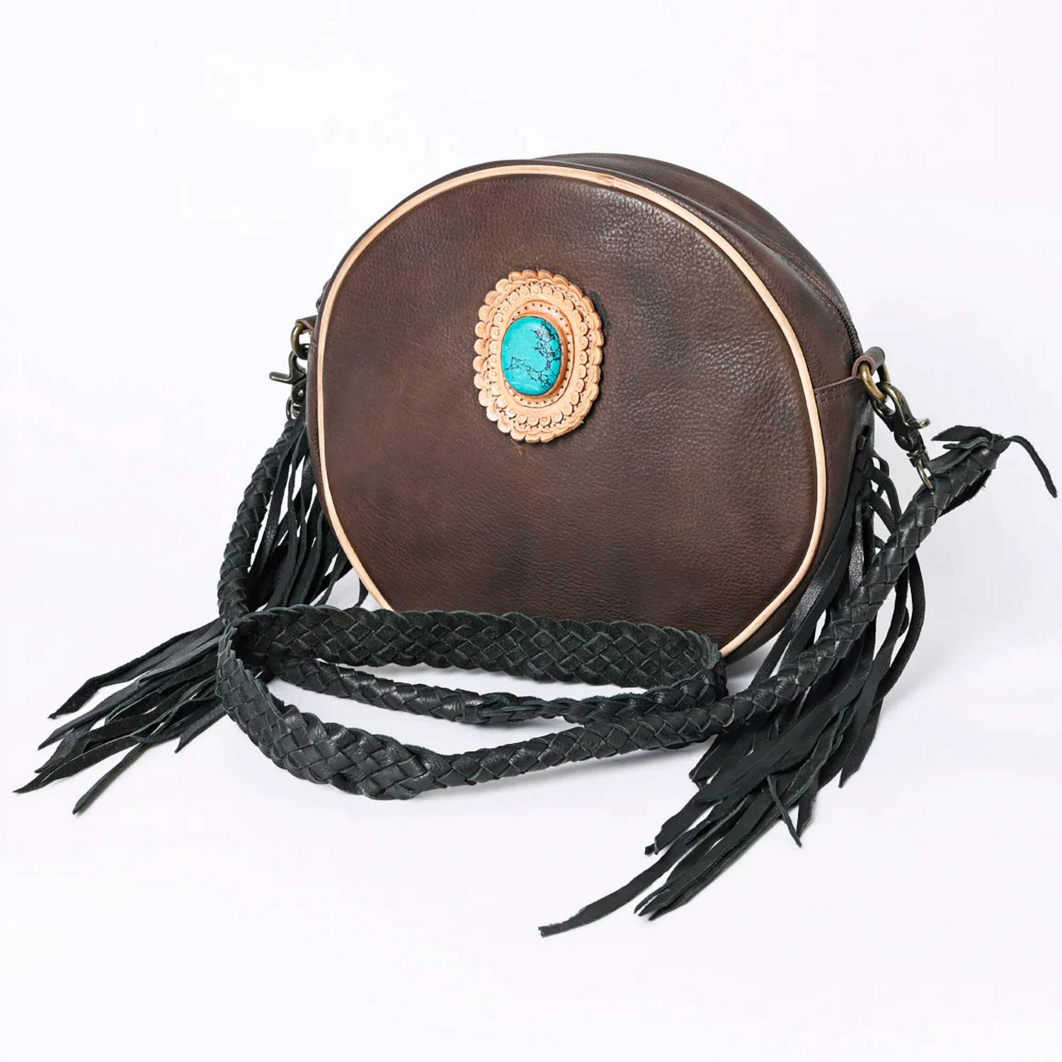 American Darling - Women's Leather Round Bag