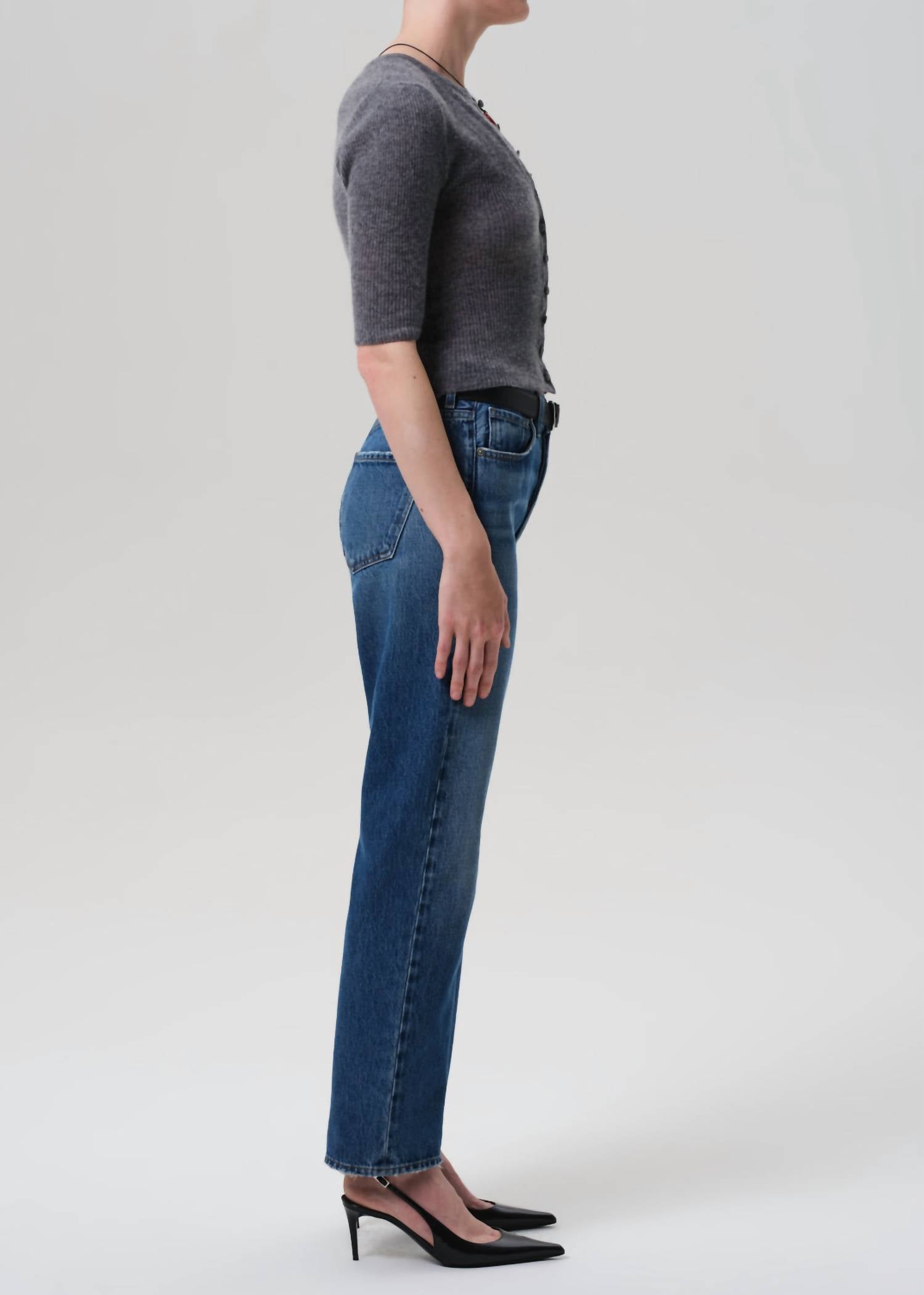 Citizens of Humanity Blaine High Rise Straight Jeans in chaya - women's jeans - alternate view