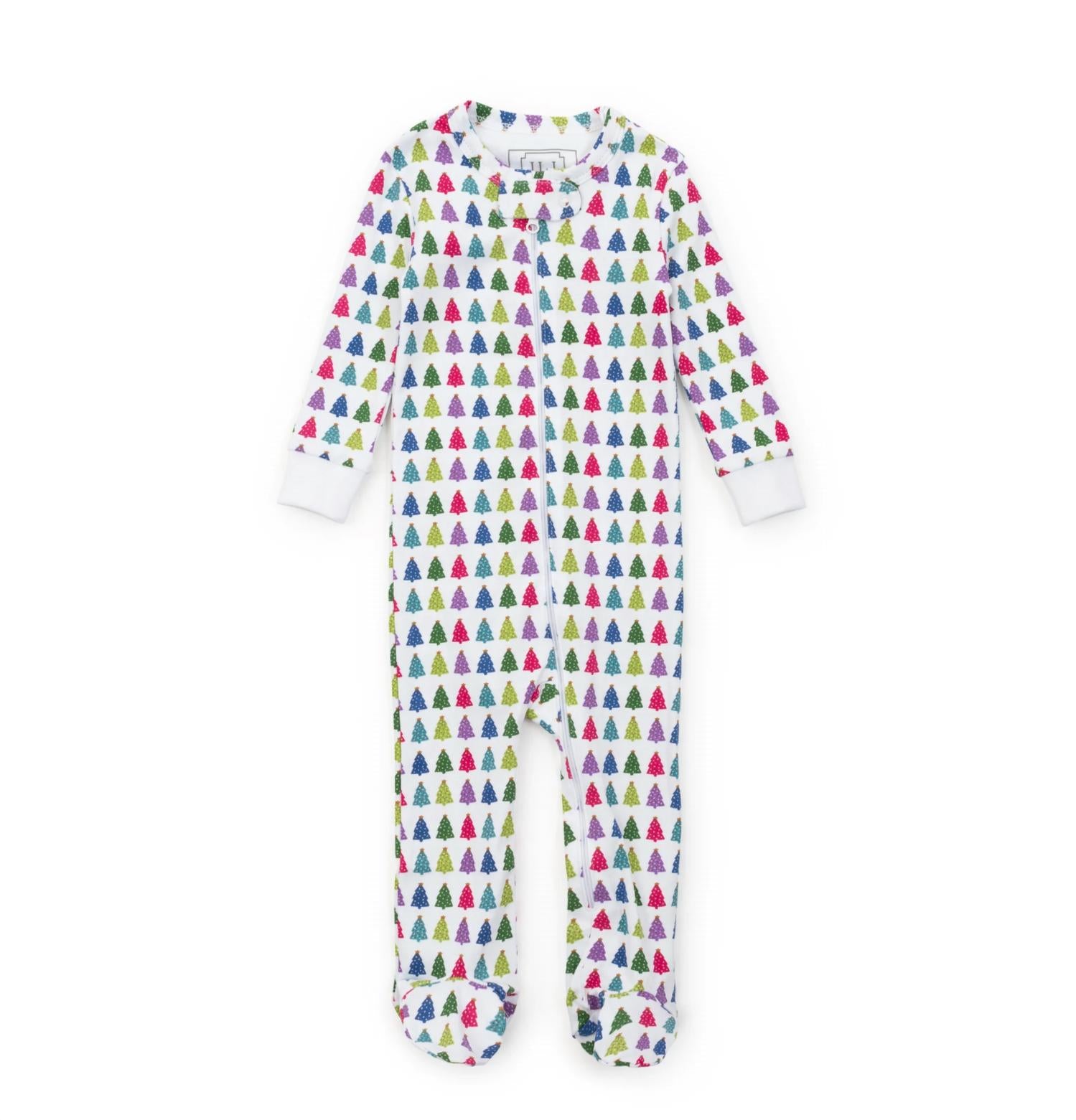 Lila + Hayes - Girl's Parker Zipper Footed Pajama