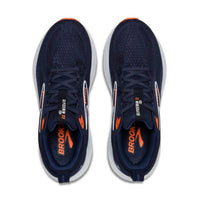BROOKS Men's Glycerin 22 Shoes in peacoat blue ribbon orange - men's shoe - alternate view
